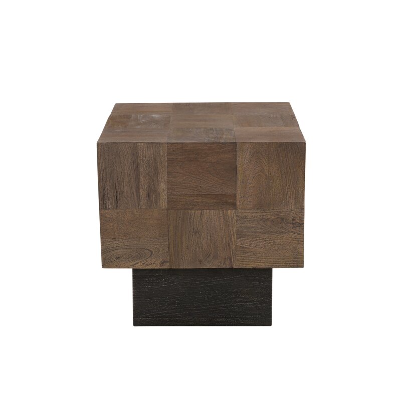 Joss & Main Eaton Solid Wood Block End Table Wayfair.ca